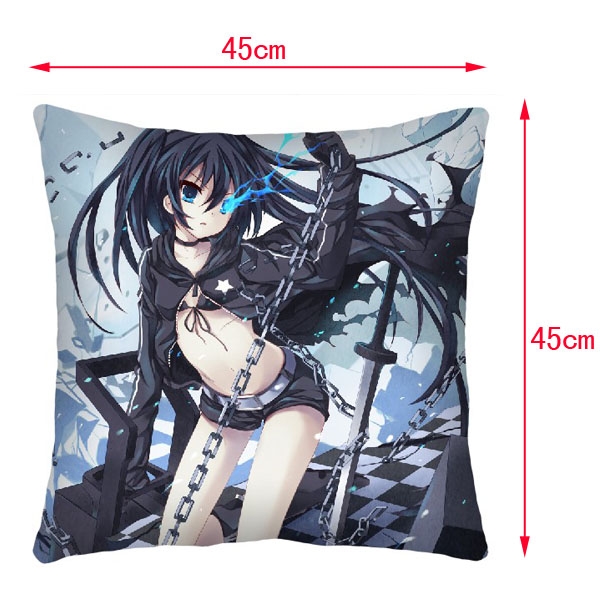 Black Rock Shooter Double-Side Cushion (reserve 3 days ahea) NO FILLING