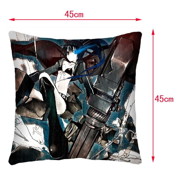 Black Rock Shooter Double-Side Cushion (reserve 3 days ahea) NO FILLING