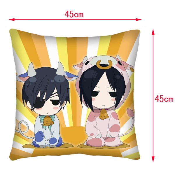 Kuroshitsuji Double-Side Cushion (reserve 3 days ahead) NO FILLING