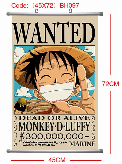 One Piece PU Wallscroll (reserve 1 day ahead)