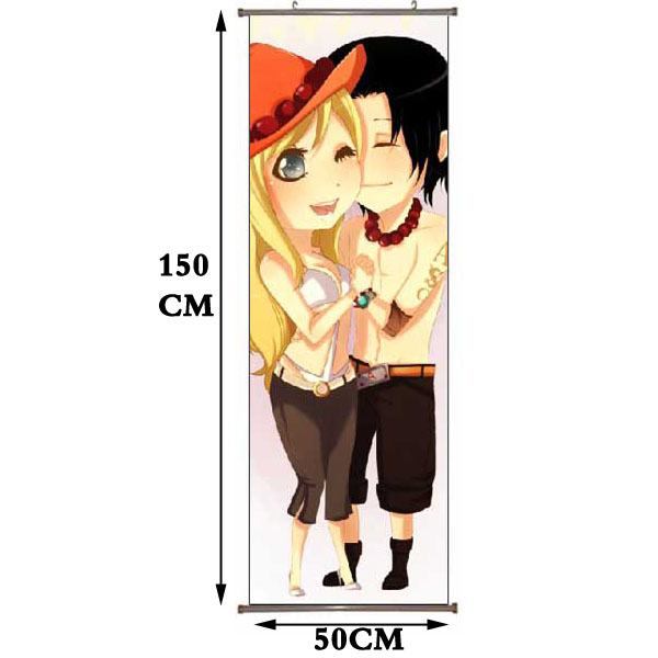 One Piece  PU Wallscroll (reserve 3 days ahead) NO FILLING