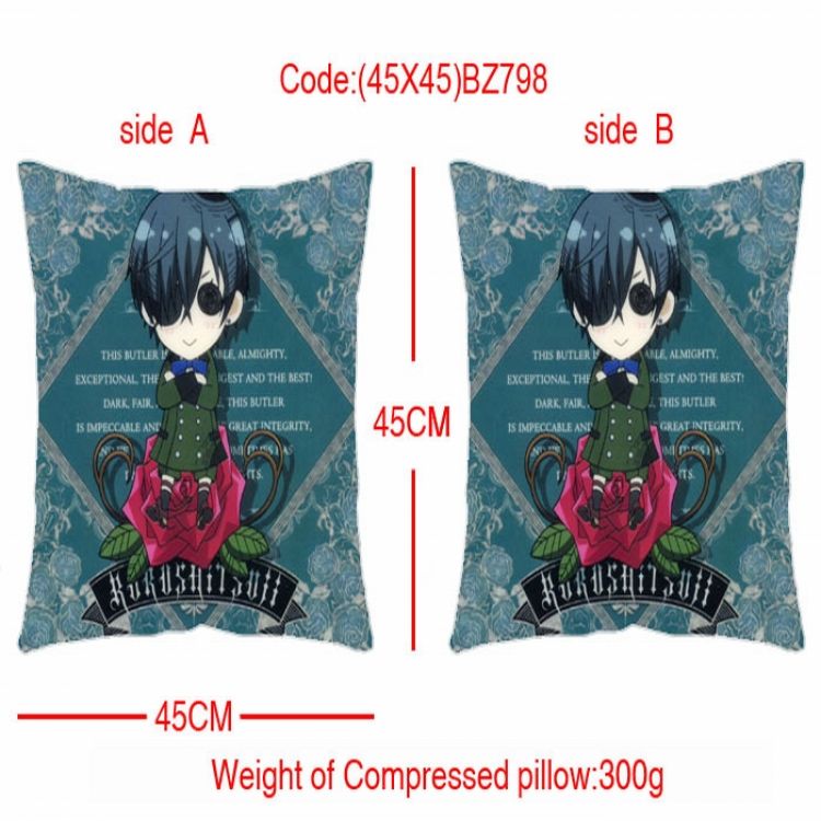 BZ798 Kuroshitsuji Double-sides Cushion