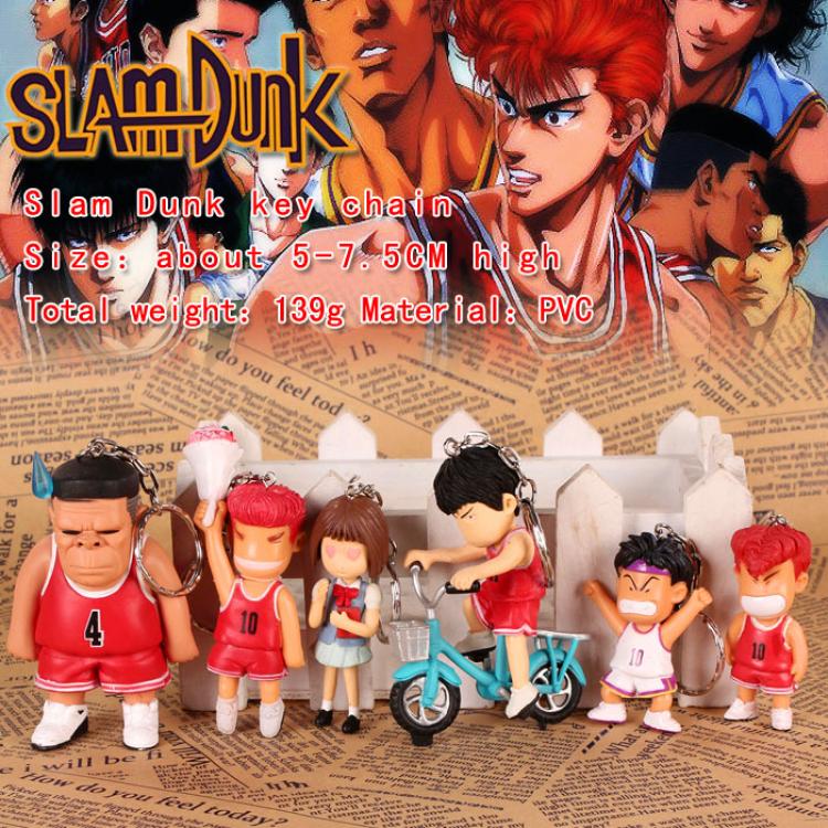 Slam Dunk Key Chain A(6 pcs a set)