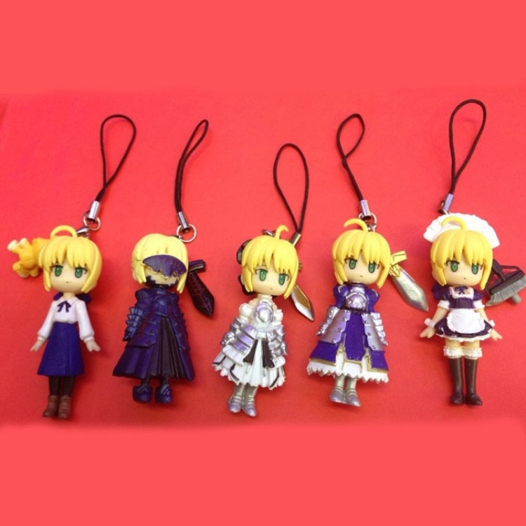 Fate Stay Night Key Chain 5 pcs