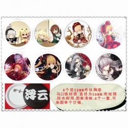 Rozen Maiden Brooch 58mm 8 pcs...