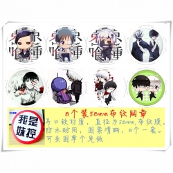 Tokyo Ghoul Brooch 58MM 8 pcs ...