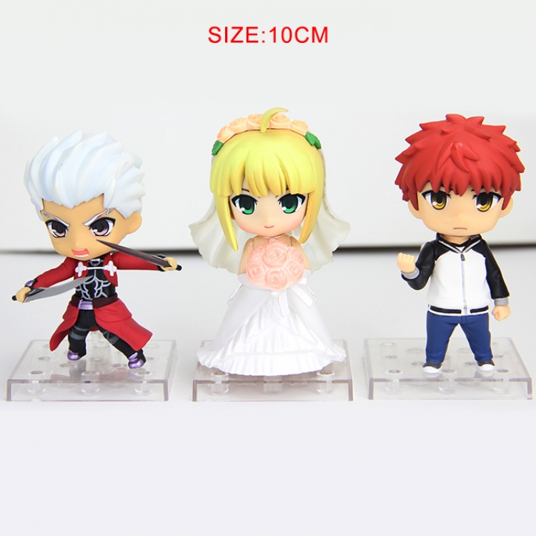 Fate stay night small figure set price for 3 pcs a set