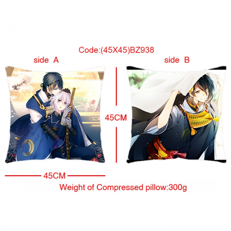 BZ938 Touken Ranbu Double Sides cushion  45x45cm