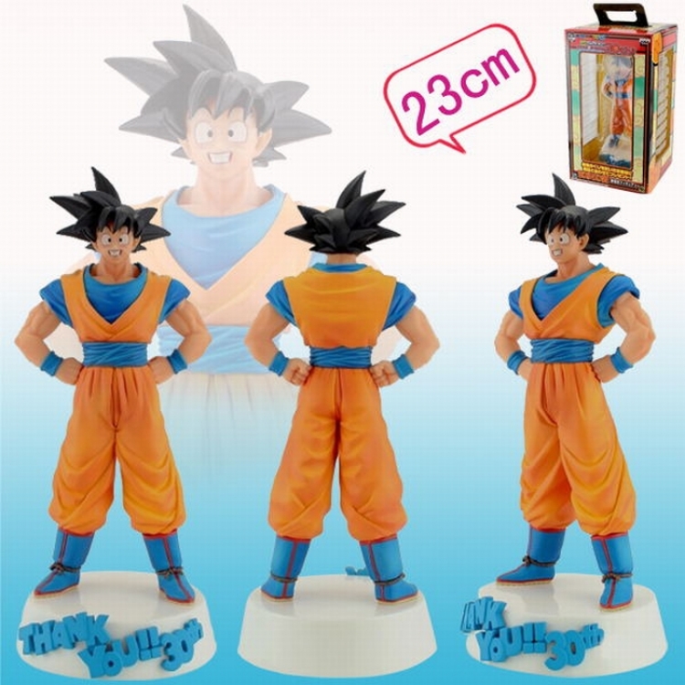 DRAGON BALL Black Hair Gouku Figure 23cm