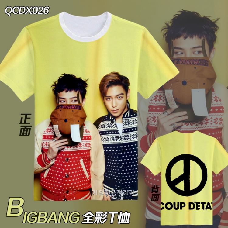 QCDX026-bigbang Full color Anime Micro Fiber short-sleeved T-shirt M L XL XXL