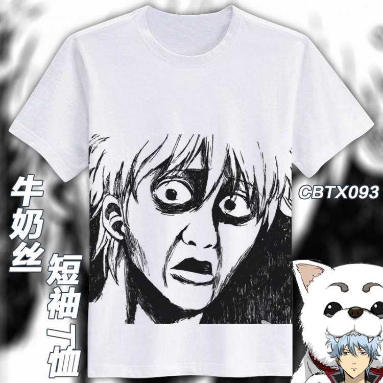 CBTX093- Gintama Mirco Fiber short-sleeved T-shirt M L XL XXL can be customized