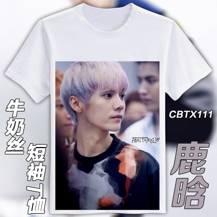 CBTX111-LU HAN Mirco Fiber short-sleeved T-shirt M L XL XXL can be customized