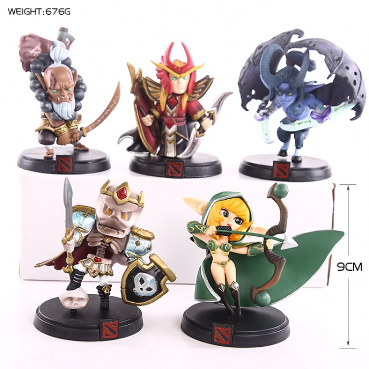 Dota 2 Figure set price for 5 pcs a set boxed