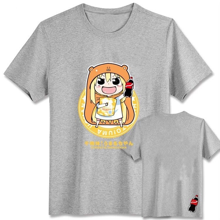 Himono Umarucha Cotton T-shirt M L XL XXL Grey