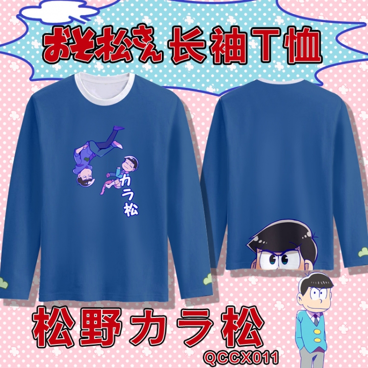 QCCX011-Osomatsu Kun Full-color long-sleeved T-shirt M L XL XXL