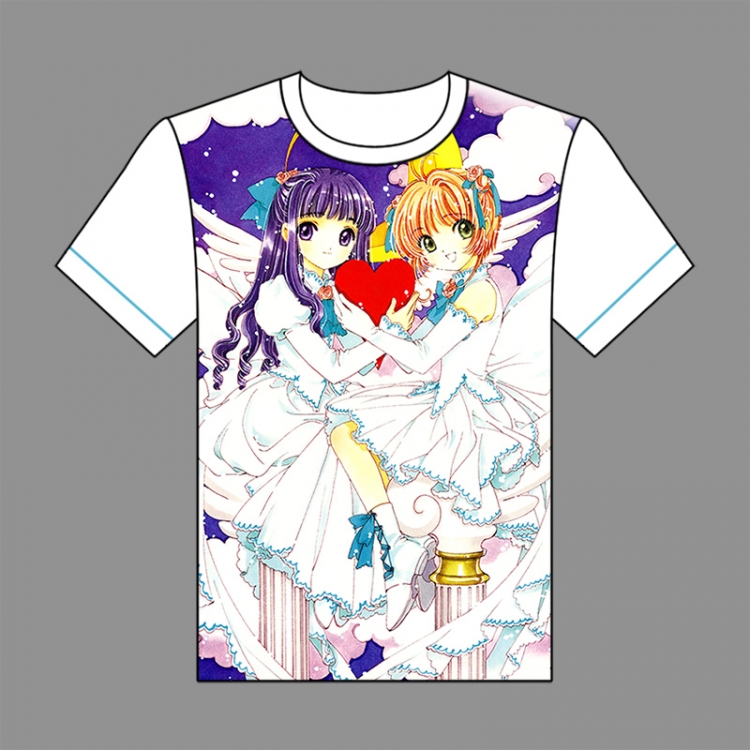 Card Captor Sakura Full-color short-sleeved Crewneck modal fabric T-shirt M L XL XXL