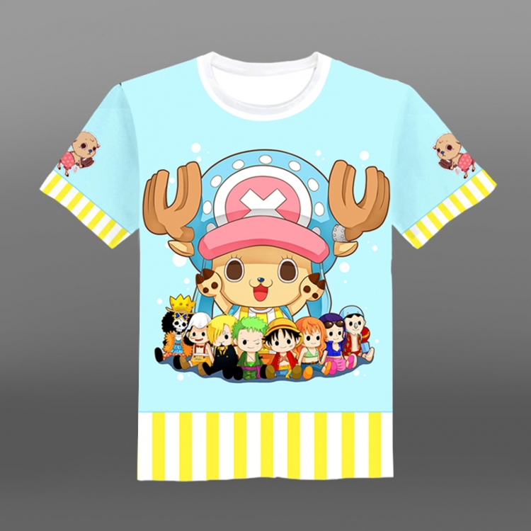 One Piece Chopper Full-color short-sleeved Crewneck modal fabric T-shirt M L XL XXL