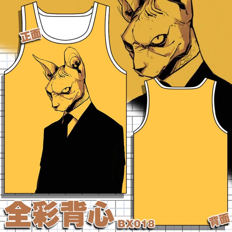 Anime vest M L XL XXL Breathable fabric