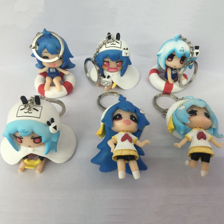 bilibili 5-7cm key chain price for 6 pcs a set