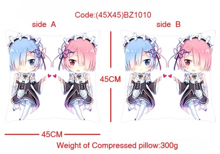 Cushions 45*45 Re:Zero kara Hajimeru Isekai Seikatsu