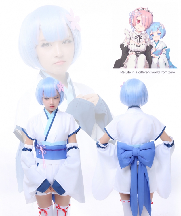 Re:Zero kara Hajimeru Isekai Seikatsu Rem and cosplay dress (with sock but no hair)S-XL prcie for 2pcs