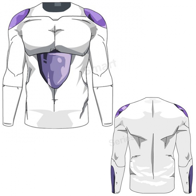 DRAGON BALL Frieza Fitness Men's Running Riding Boots Short Sleeve Compression Tights Sportswear Vests S M L XL XXL XXXL