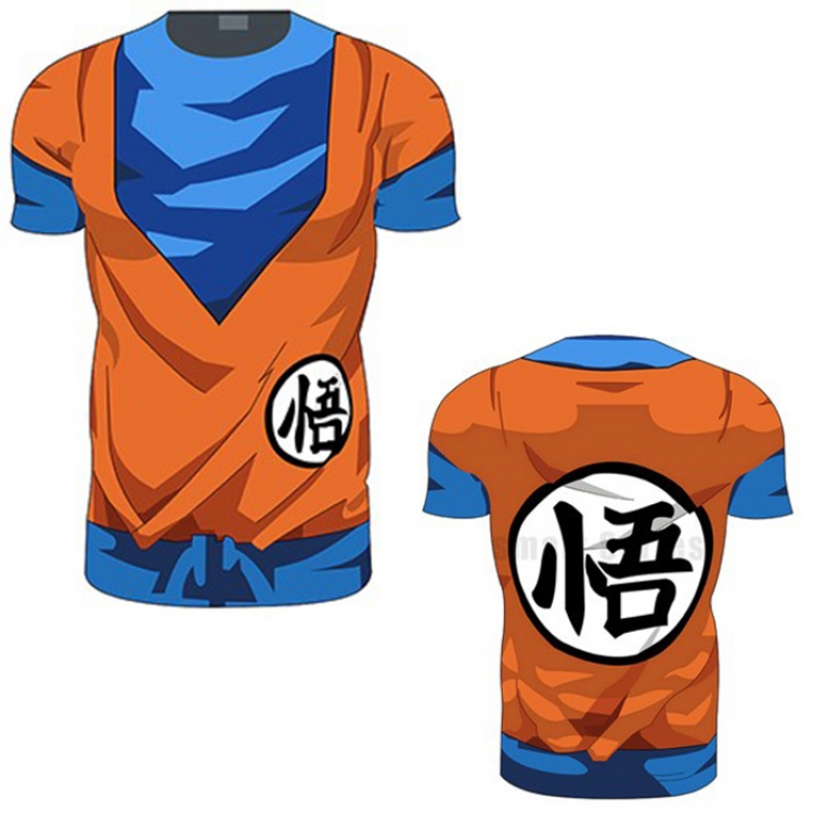 DRAGON BALL Son goku、Kakarotto、Karotto Fitness Men's Running Riding Boots Short Sleeve Compression Tights Sportswear Ves