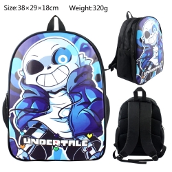 Undertale PU canvas backpack  ...