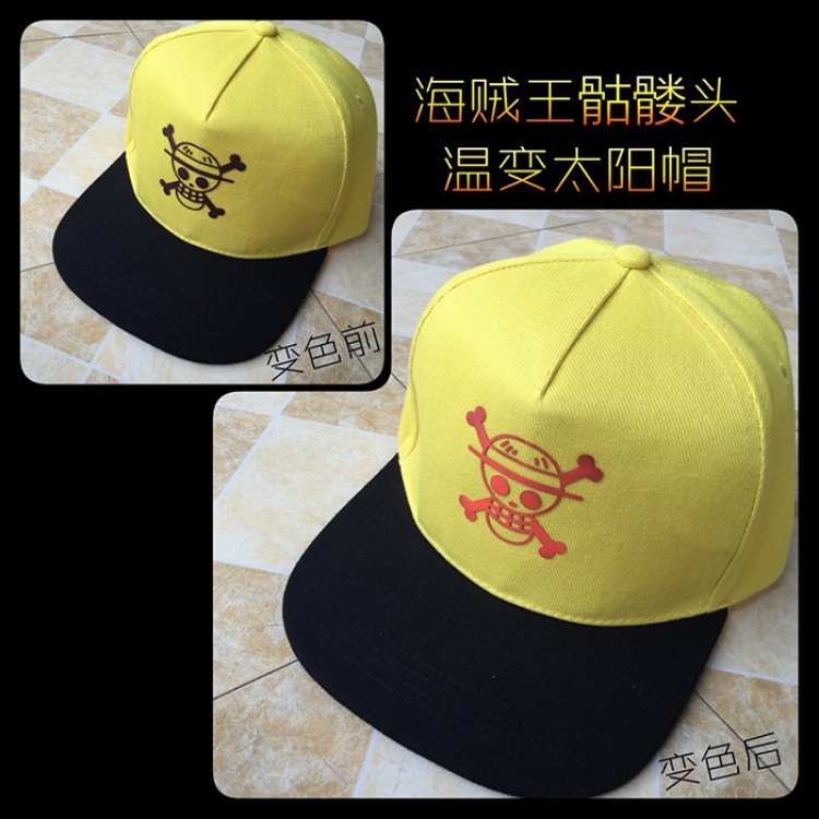 Hat One Piece Monkey D. Luffy Temperature change color hat