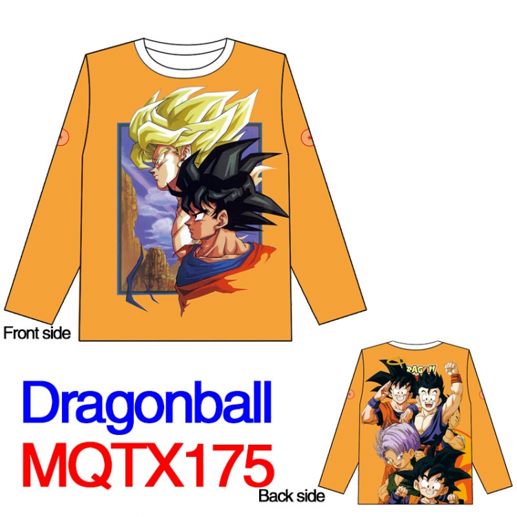 DRAGON BALL Full color round neck long sleeve T shirt M L XL XXL XXXL