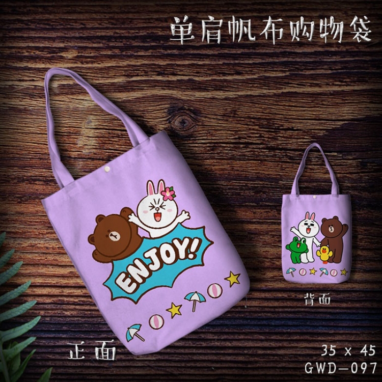 GWD097 U.S. BROWN BEAR  bag shopping bag handbag