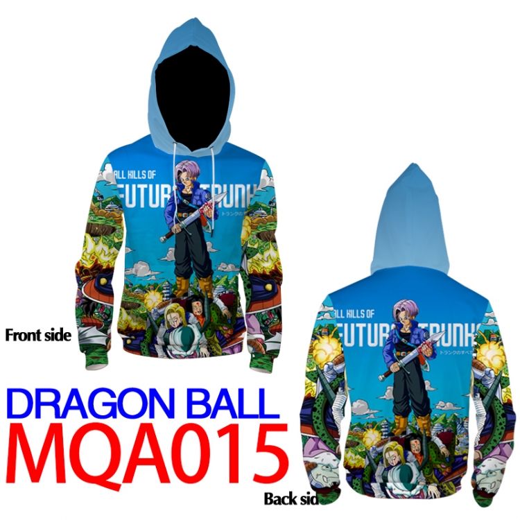 DRAGON BALL Full Color Patch pocket Sweatshirt Hoodie 8 sizes from  XS to XXXXL MQA015