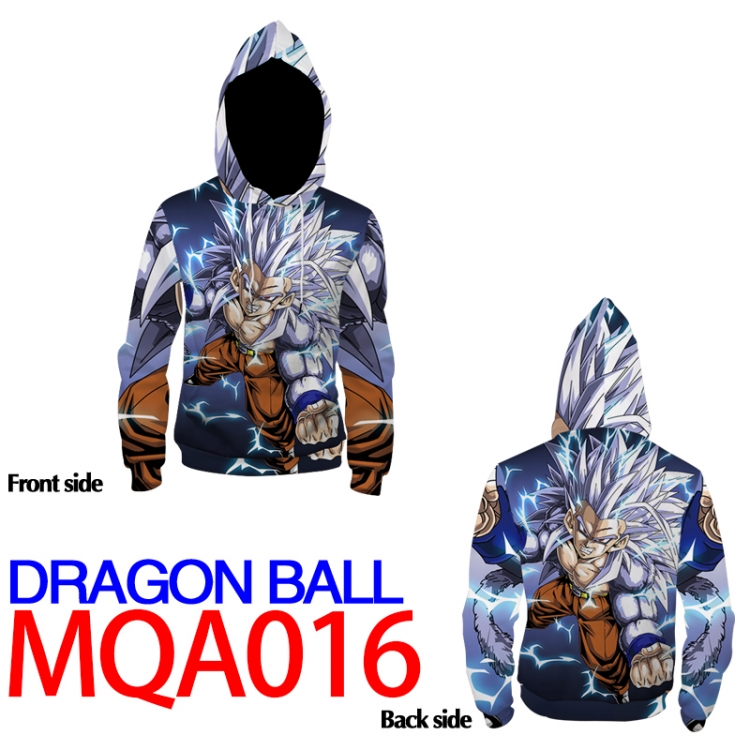 DRAGON BALL Full Color Patch pocket Sweatshirt Hoodie 8 sizes from  XS to XXXXL MQA016