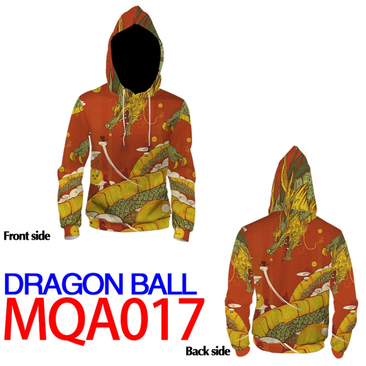 DRAGON BALL Full Color Patch pocket Sweatshirt Hoodie 8 sizes from  XS to XXXXL MQA017