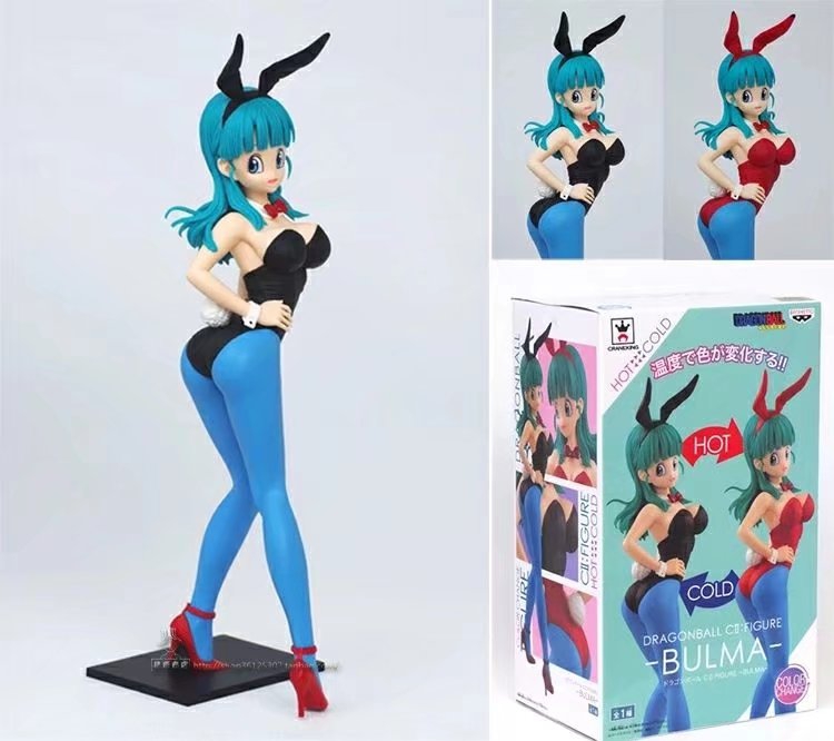 DRAGON BALL Bulma Temperature  Bunny Girl Figure 20CM  155g