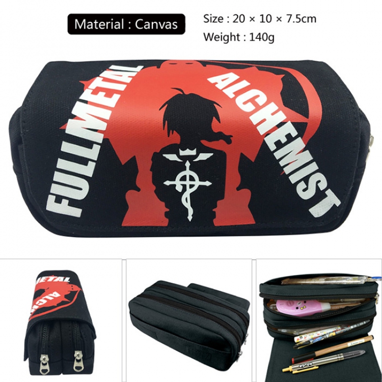 Pencil Bag Fullmetal Alchemist Double  Decker Zipper