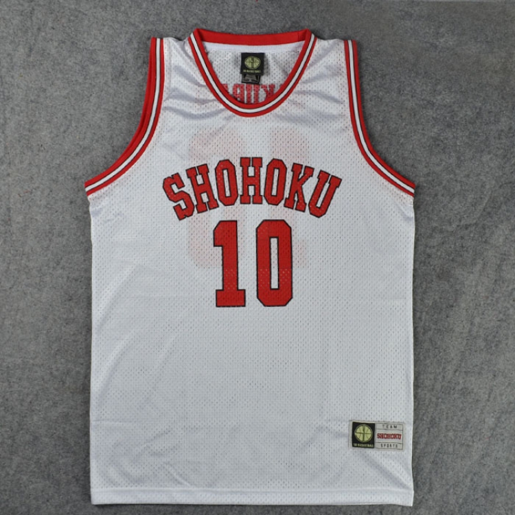 Slam Dunk Hanamichi Sakuragi NO.10 Vest S M L XL XXL XXXL