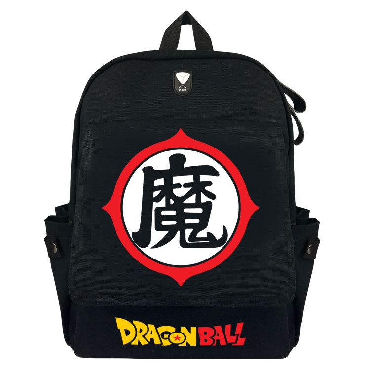 DRAGON BALL Black Padded Canvas Backpakc