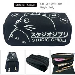 Pencil Bag TOTORO Canvas Doubl...