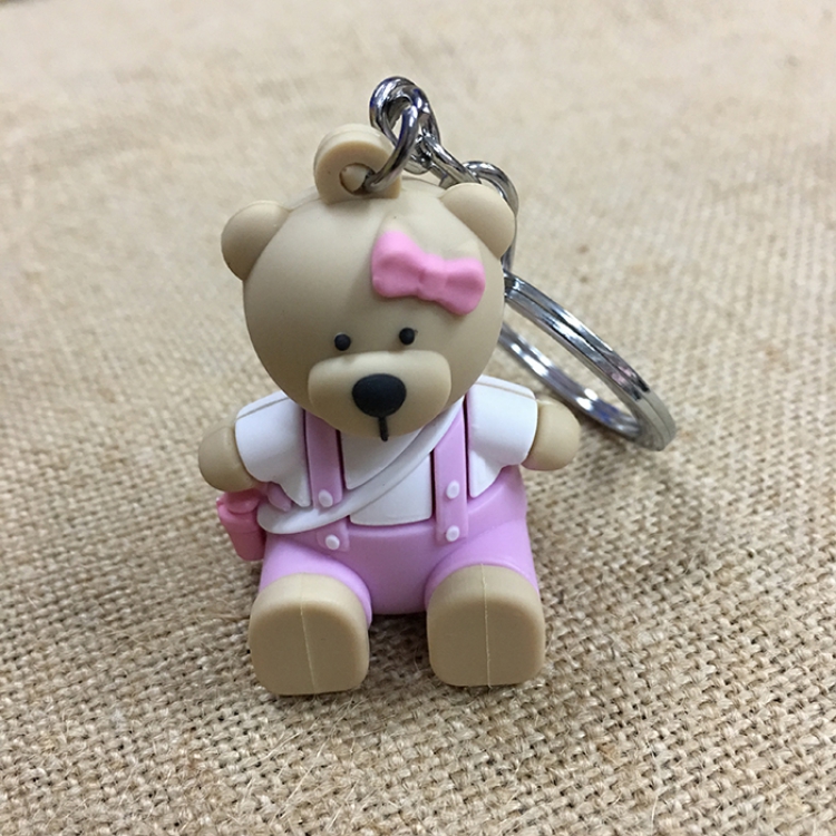 Key Chain Teddy bear Ring holder for mobile phone