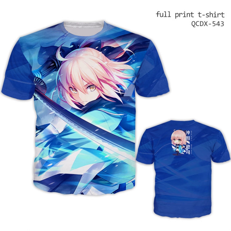 T-shirt Fate stay night Double-sided S M L XL XXL XXXL XXXXL XXXXXL QCDX543