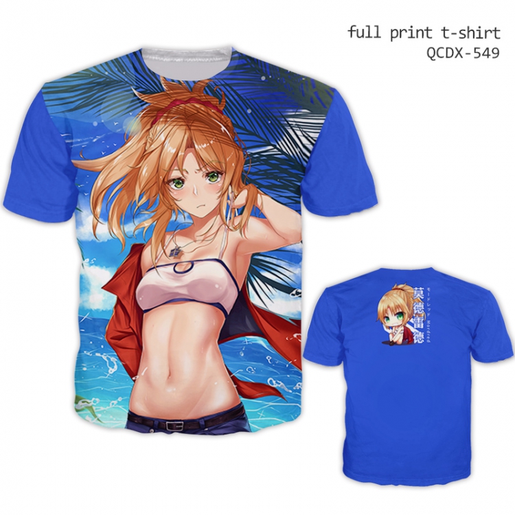 T-shirt Fate stay night Double-sided S M L XL XXL XXXL XXXXL XXXXXL QCDX549