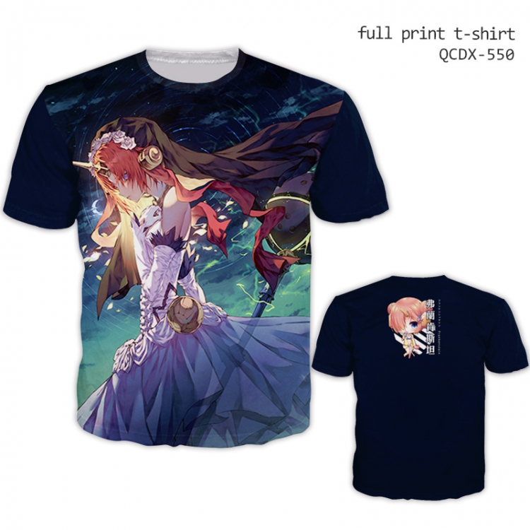 T-shirt Fate stay night Double-sided S M L XL XXL XXXL XXXXL XXXXXL QCDX550