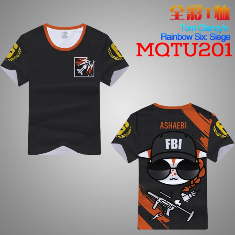 T-shirt Rainbow Six Double-sided M L XL XXL XXXL MQTU201