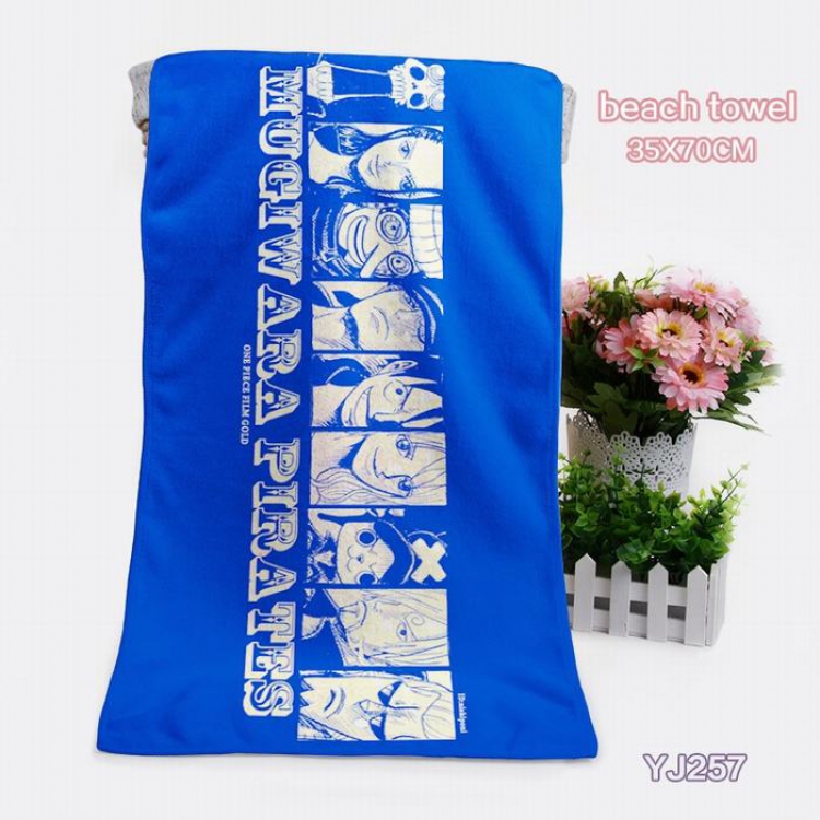 One Piece Anime bath towel 35X70CM YJ257