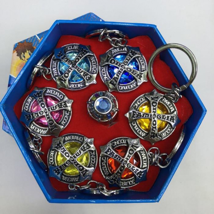 HITMAN REBORN 7 style gem set Boxed