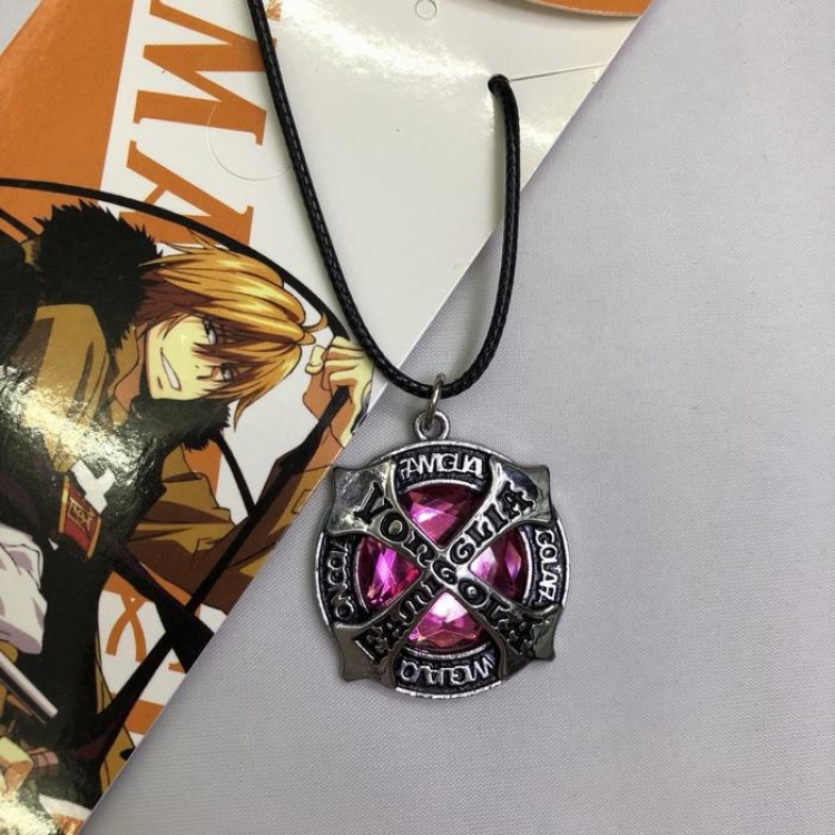 HITMAN REBORN purple gem Necklace