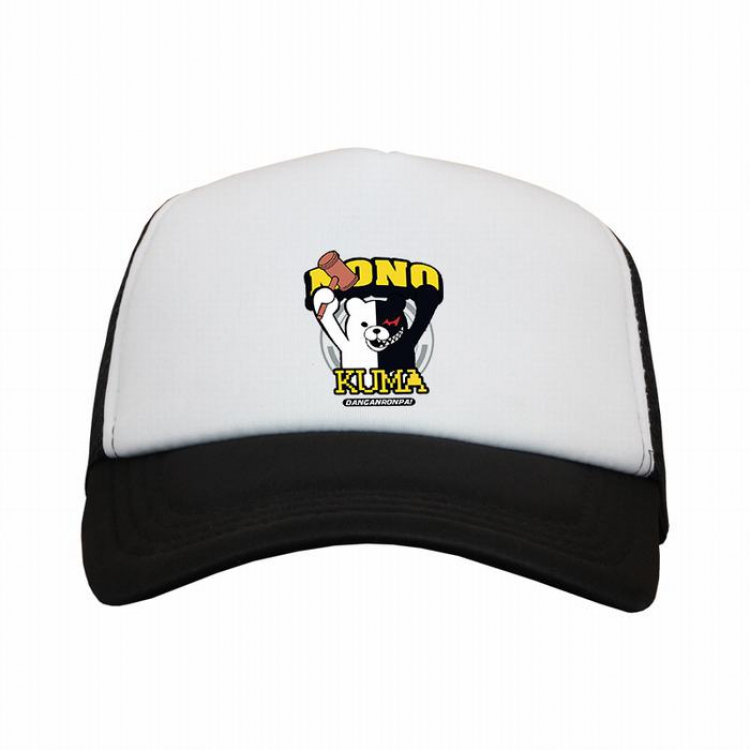 Bear Black and white reseau Breathable Hat A style