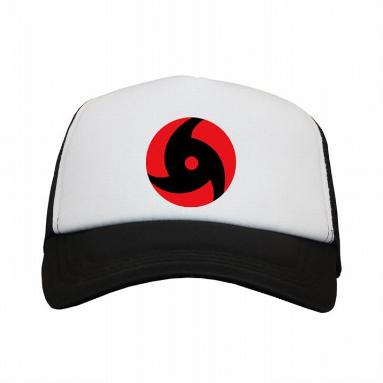 Naruto Uchiha Itachi Sharingan Black and white reseau Breathable Hat