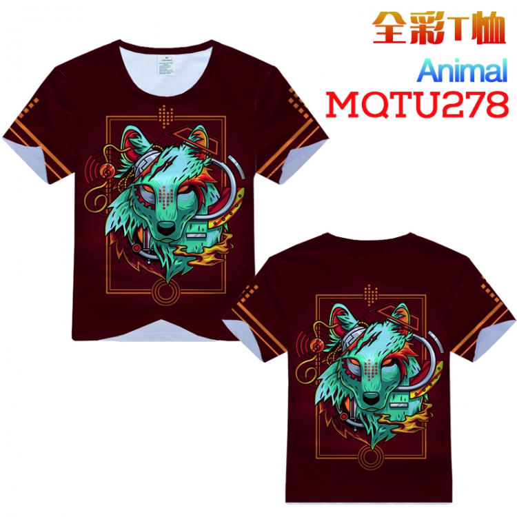 Animal Short sleeve Full Color T-shirt S M L XL XXL XXXL MQTU278